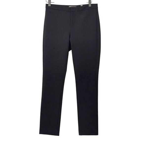 Vince Womens Tapered Leg Trousers Pants Black Cotton Blend Stretch Work Size 2 - Picture 1 of 8